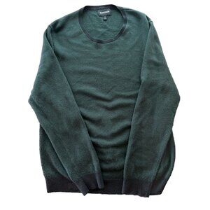 Bonobos Men’s XL Slim Green‎ 100% Merino Wool Round Neck Pullover Sweater EUC